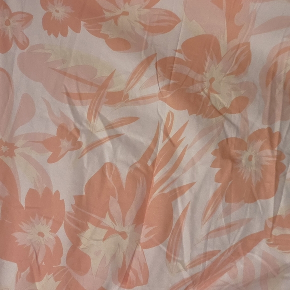 Orange & Yellow Floral Boho Midi Dress | Lace-Up Back | Size L | NWT - Picture 3 of 4